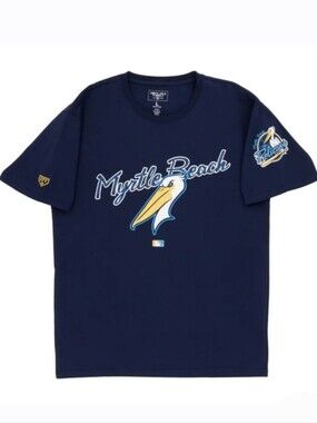Ebbets Field Flannels EFF Myrtle Beach Pelicans T-Shirt - Size Large - MiLB